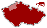 mapa kraje - Ústecký