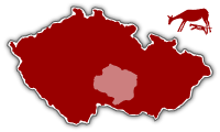 mapa kraje - Vysočina