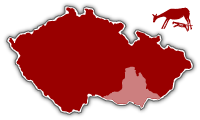 mapa kraje - Jihomoravský