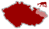 mapa kraje - Moravskoslezský